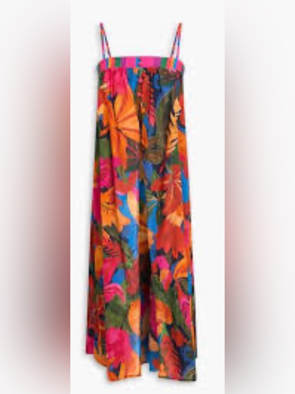 FARM Rio Multi-Color open front Tropical Print Swim Coverup